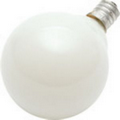 40 Watt White G-16 1/2 Globe Bulb
